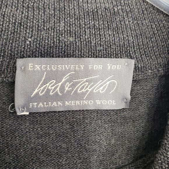 Lord & Taylor Men's XL 100% Pure New Italian Merino Wool Mock Neck Sweater - Picture 3 of 8